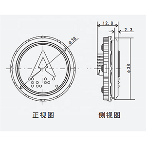 Круглая кнопка лифта с микропереключателем Брайля - Product Image 3