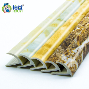 12mm 10mm 8mmpvc đá điêu khắc cạnh bảo vệ gạch nhựa góc viền trang trí cho sàn - Product Image 6