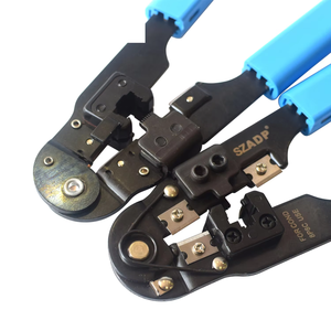 Cat5e/Cat6 Keystone Jack & modüler fişler telekom parçaları için tel kesici ile profesyonel 8P8C cırcır tasarım RJ45 sıkma aracı - Product Image 2
