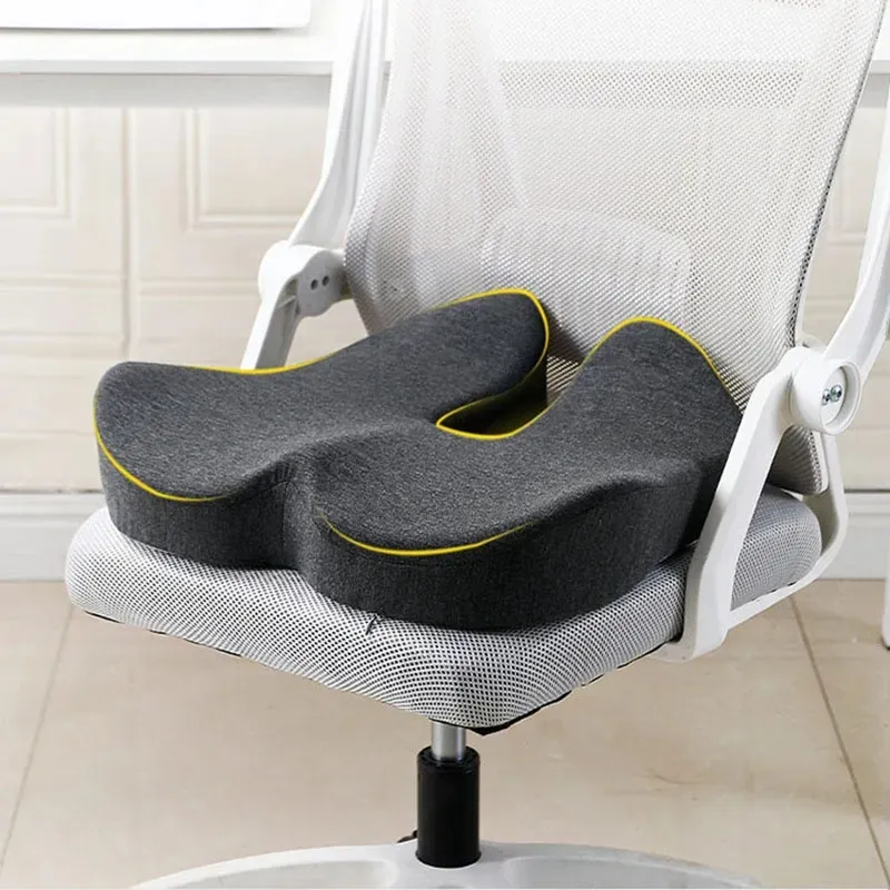 Cómodo rebote de espuma viscoelástica coxis Pelvis ortopédico médico silla de oficina cojín de asiento