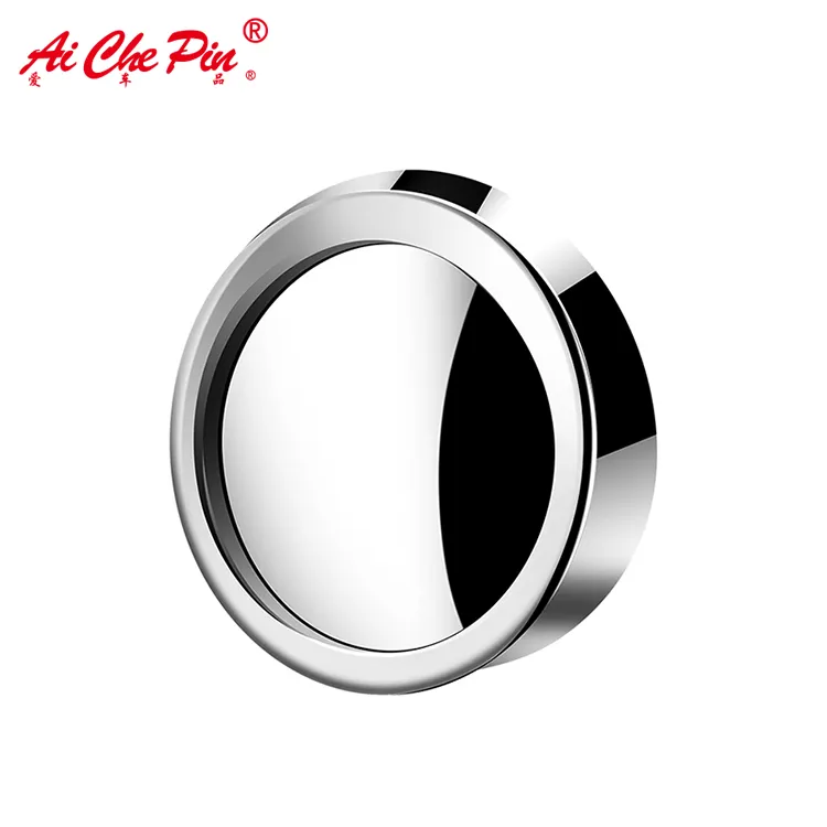 ACP-012 Chrome 2 Side Large Field Of View Car Adjustable Round 2 Way Blind Spot Convex Mirror