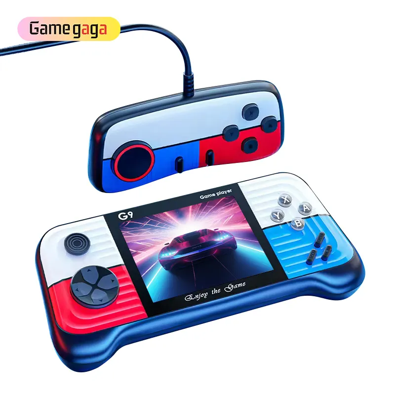 Consolas de juegos portátiles Yo G9, juegos clásicos de 8 bits, doble Gamepad, salida AV, reproductor de videojuegos, compatible con 2 jugadores