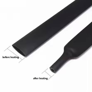 Tự làm màu đen đỏ không thấm nước 48V dây cáp điện bọc Kit Set nhiệt co ngót PE vật liệu cách nhiệt ống bảo vệ cáp - Product Image 3