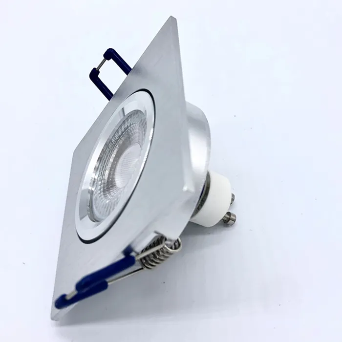 Lampu Sorot LED Toko Pakaian Pasir Perak Aluminium MR16 Gu10 Perlengkapan Lampu Sorot