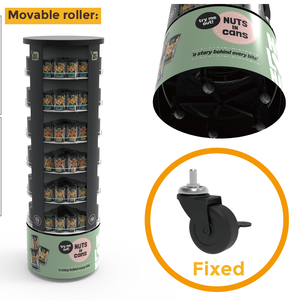 Bevis tùy chỉnh xoay hiển thị Kệ Snack hiển thị đứng bán lẻ Snack hiển thị đứng cho cửa hàng - Product Image 4