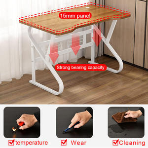 Hot Sales Modern Simple Wooden <strong>Computer</strong> Desk Metal Anti-collision <strong>Table</strong> Modern Study Desk Office <strong>Computer</strong> Desks - Product Image 6