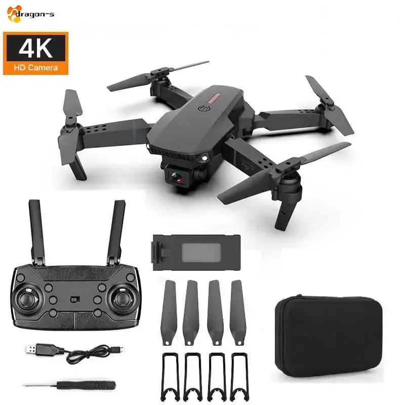 Fct E88 Giá Rẻ Giá Trò Chơi Ngoài Trời VR Dual Máy Ảnh Drone Pin Có Thể Sạc Lại Kiểm Soát Mini Drone Bán Chạy Nhất Điều Khiển Đồ Chơi