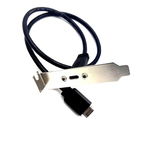 Özel USB 3.2 Gen 2 ön Panel adaptör uzatma kablosu 20Gbps USB 3.2 C 20-Pin USB tip-c erkek montaj vida stokta - Product Image 3