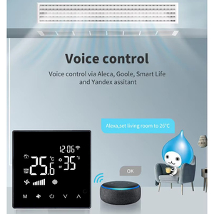 Wi-Fi Tuya daekin кондиционер 3 скорости 0-10 В термостат 3A Smart Modbus FCU для 4 2 труб система работает с Alexa и Google - Product Image 2
