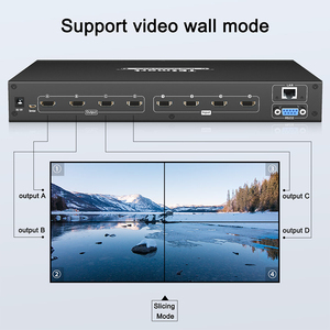 2X2视频墙4x4 HDMI无缝矩阵切换器高达4k HDMI矩阵4x4局域网控制视频矩阵开关 - Product Image 6