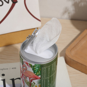 Vasilhas personalizadas dos tecidos molhados da garrafa do curso Mini cilindro do metal pode toalhetes molhados sanitários dos cuidados com a pele - Product Image 5