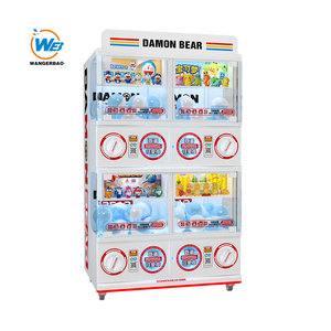 Gacha, игрушечный торговый автомат, производитель, WANGERBAO, двухпалубный газапон, 1,05 м, 4 шкафа с монетоприемником/купюрой - Product Image 3