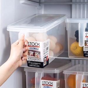 食品级透明塑料保鲜盒，带盖储存容器，适用于冰箱 - Product Image 2