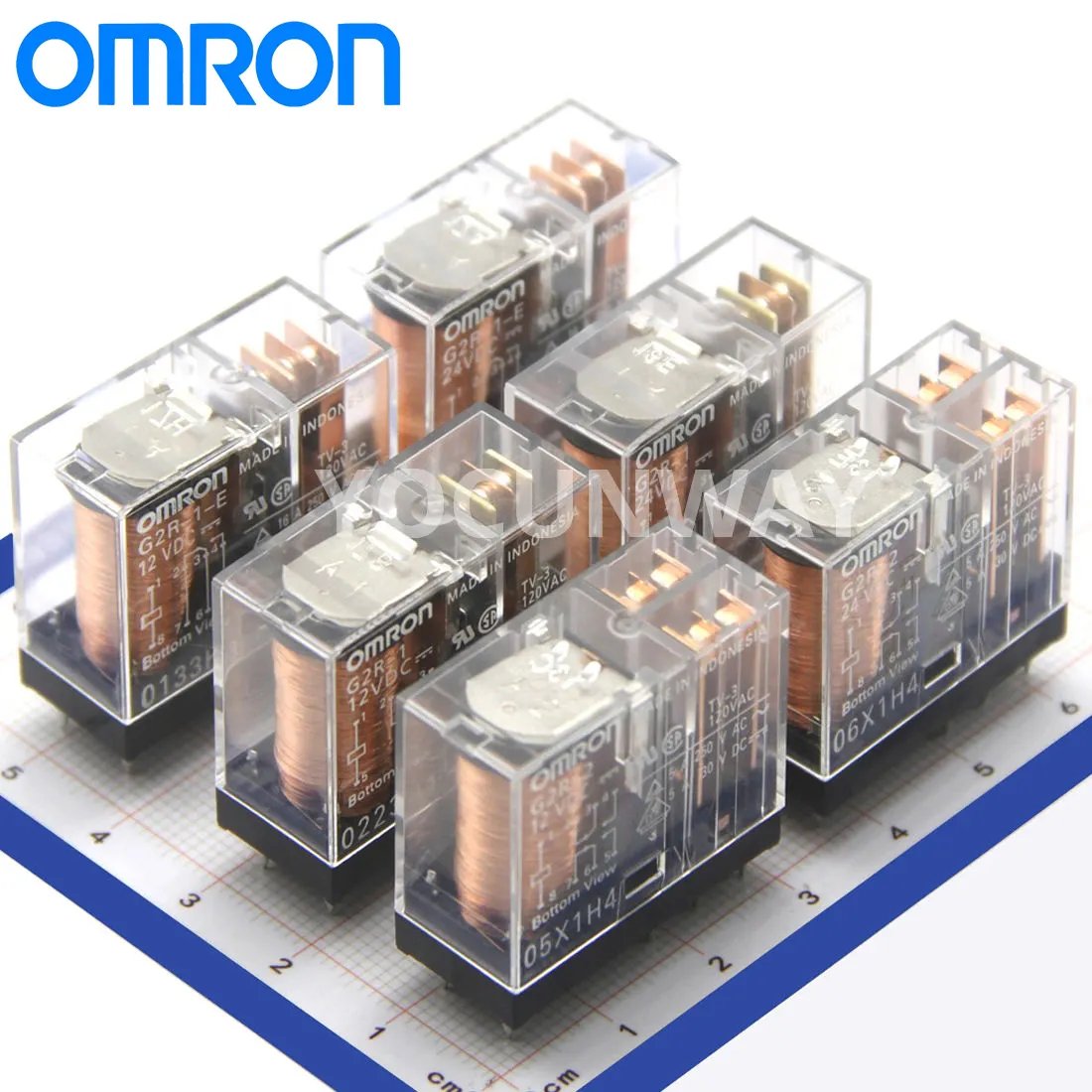 Nuovo relè OMRON originale G2R-1 G2R-2 1A G2RK 1-E-DC5V 12V 24V 110V AC110V 220VDC G2R-2-DC24V 12V G2R-1-DC12V DC24V G2R-1A-E