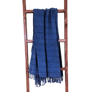 Bodrum Peshtemal Towel - Indigo - 40x70inches 100x180cm - Stonewashed, Ultrasoft Towel, Low Minimum Order Vintage Collection Made in Turkey