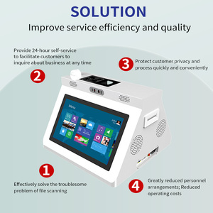 Self-Service-Kasse Kiosk Multi-Touchscreen Computer-Bestellung Core Integriertes POS-System Registrier kasse Software-kompatibler PC - Product Image 4