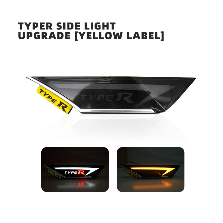 Typer Side Light Upgrade ( Yellow Label )