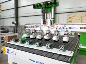 3 <strong>Rotary</strong> 4 <strong>Rotary</strong> <strong>Multi</strong> Heads 4 Axis <strong>Cnc</strong> <strong>Router</strong> Pillar and Column Carving Machine - Product Image 2