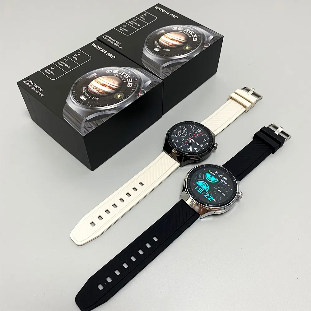 2024 relógio inteligente AMOLED 1,86 polegadas display watch4 Pro rodada smartwatch à prova d'água Reloj Inteligente HW6 MAX