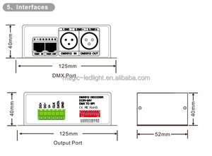 BC-803 DMX 512 3CH X 5A декодер светодиодный контроллер DC 12V 24V 3-канальный DMX декодер для светодиодной RGB полосы постоянного напряжения - Product Image 4