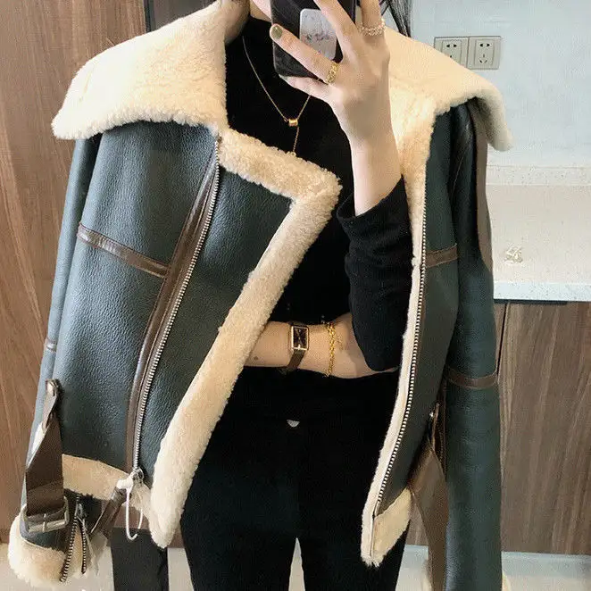2023 moda donna inverno cappotto di pelliccia di lusso giacca di pelle di pecora stampa strisce di coccodrillo cappotti di vera pelliccia di volpe per ragazze