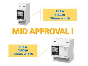 5-100A Direct <strong>Input</strong> <strong>3</strong> <strong>Phase</strong> Multi Functional Din Rail Mid Digital Power Meter - Product Image 4