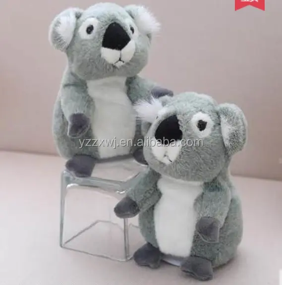 Stock muestra gratis divertido repetidor electrónico Koala parlante juguetes de peluche personalizado peluche parlante animal juguetes lindo Koala electrónico