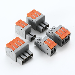2604D Electrical Nut Lever Quick Compact Wiring <strong>Push</strong>-in Male Female Butt Quick <strong>Spring</strong> Wire Connector <strong>Terminal</strong> <strong>Block</strong> - Product Image 4