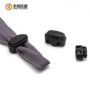 新款批发塑料绳塞单双孔拉绳弹性绳端弹簧锁包配件 - Product Image 2