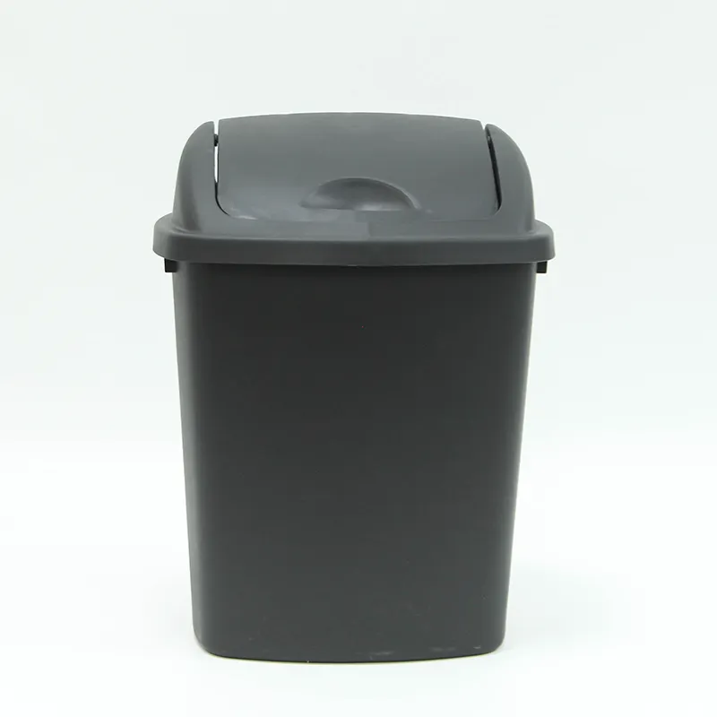 High quality 25L Large Home Use Kitchen Plastic Trash Can Indoor Push Lid Rubbish Bin Garbage Container