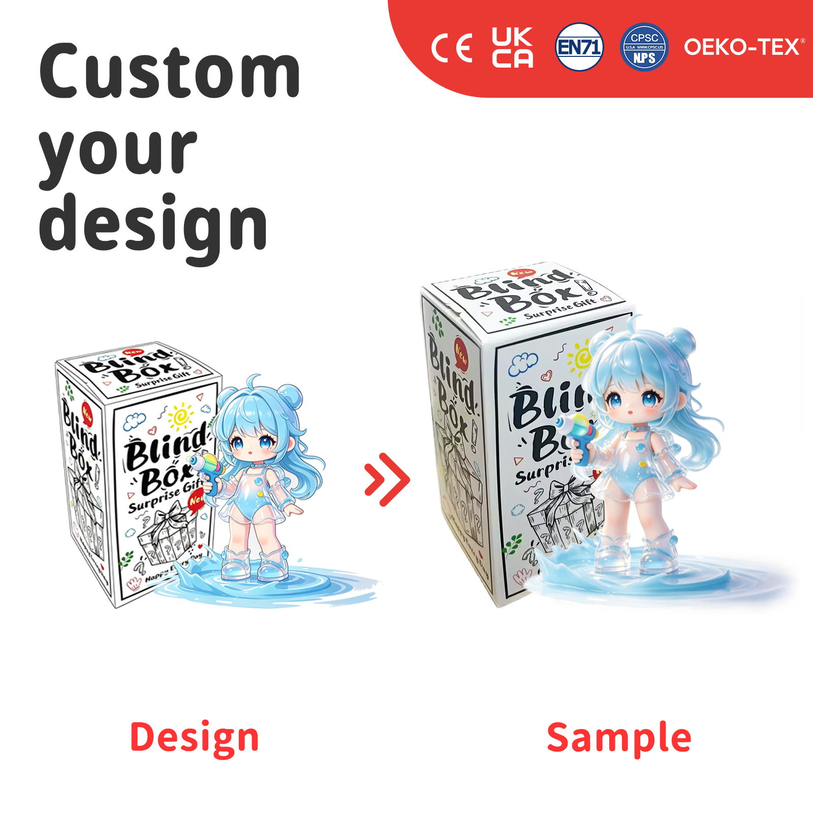 Mascotte personnalisée en PVC