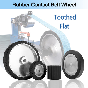100 150 200 mm Toothed Flat Centrifugal <strong>Rubber</strong> Wheel Abrasive Belt Polishing Wheel