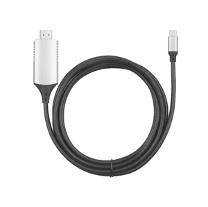 支持HDMI的设备黑色聚氯乙烯USB3.1 C型至HDMI 4K 60hz公对公电缆适配器转换器，出厂价格