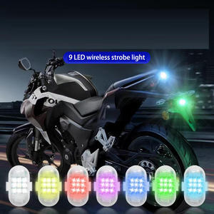 LED M3 kablosuz uzaktan kumanda 7 renk RGB USB şarj evrensel LED dokunmatik işık çakarlı lamba Mini sinyal strove flaş işığı - Product Image 2