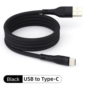 สายชาร์จแม่เหล็ก100W Type-C, สำหรับ Apple สำหรับ Huawei ชาร์จเร็วเก็บโทรศัพท์มือถือ2M สายข้อมูลแบบถักสำหรับหูฟัง - Product Image 4