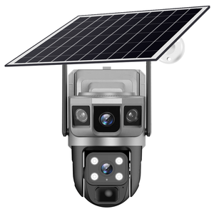 Nueva llegada de la cámara de seguridad para el hogar inteligente de ahorro de energía Led Luz de calle al aire libre de energía Solar WiFi sistemas de vigilancia cámaras Monitor - Product Image 1