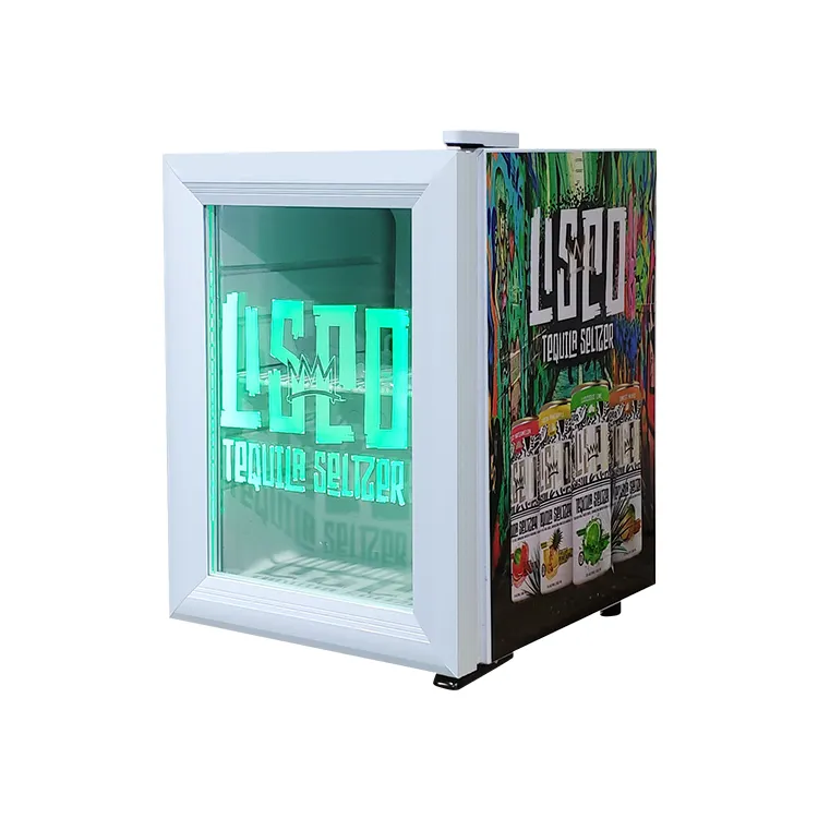 Meisda SC21 Puerta de vidrio 21L Mini Escaparate en frío Refrigerador pequeño para bebidas a la venta