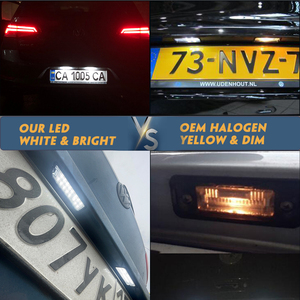 E4 için fabrika en iyi fiyat için LED numarası plaka işık V.W GOLF 4 5 6 7 6R Passat B6 Porsche Cayenne arka etiket lamba - Product Image 4