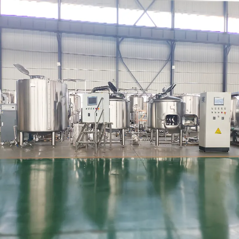 200L 500L Edelstahl Sudhaus Craft Beer Brauerei Maschine schlüssel fertige Projekt Brau anlage