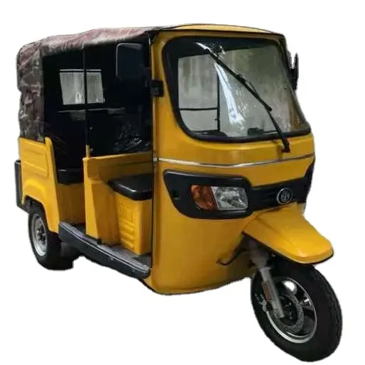 Tuk Tuk Moto Taxi Tricycle pour adultes 150cc à essence Alternative de pousse-pousse élégante avec conception de carrosserie ouverte