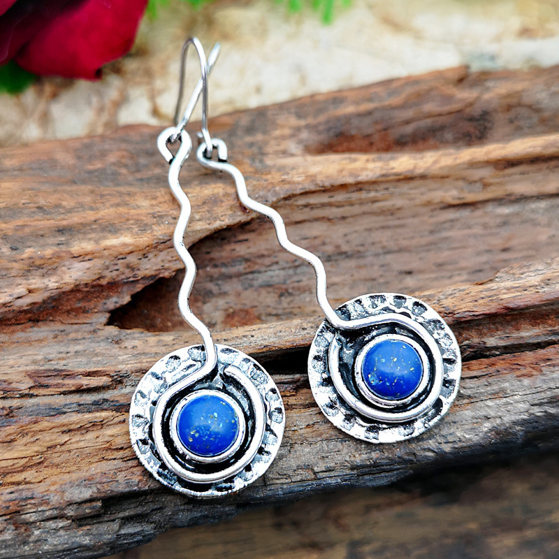 Ancient silver, blue