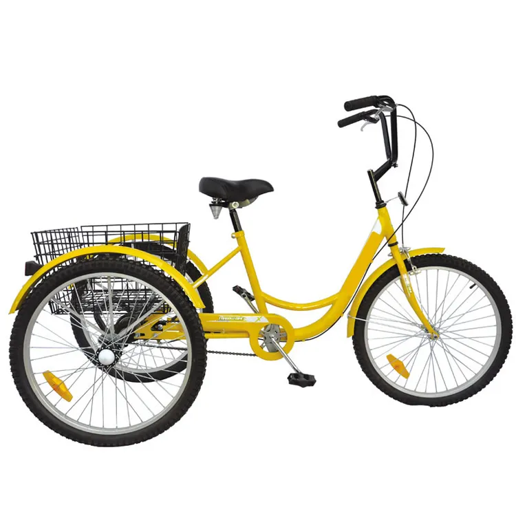 Heiß verkaufendes Erwachsenen fahrrad 3 Räder Carbon rahmen Erwachsenen Dreirad 3-Speichen-Rad Trike Erwachsener