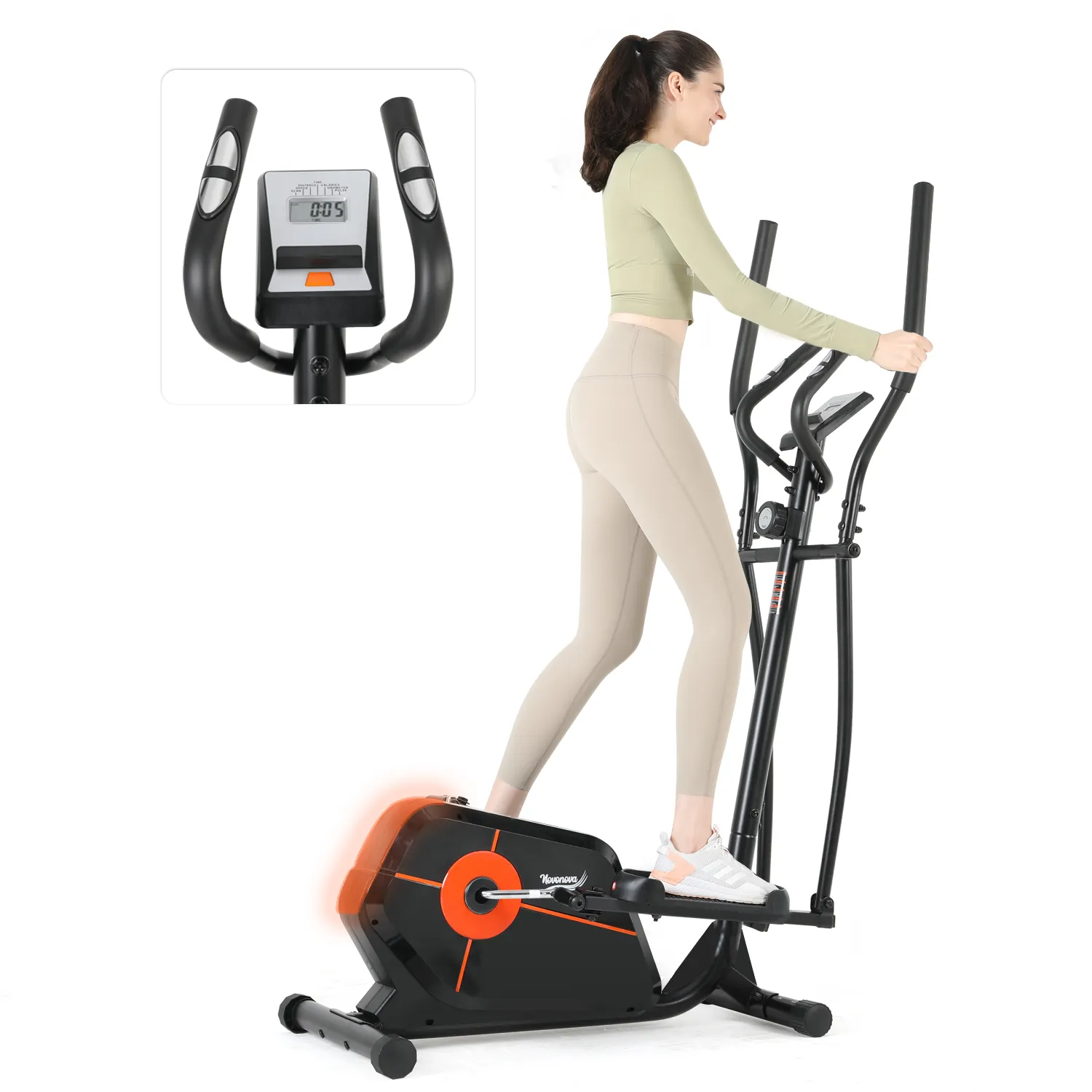 Máquina de ejercicio de gimnasio en casa magnética profesional bicicleta de entrenamiento cruzado elíptico para entrenamiento en interiores