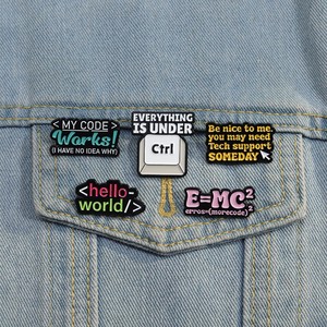 My <strong>Code</strong> Works Enamel Pins Creative <strong>Computer</strong> <strong>Code</strong> <strong>Program</strong> Brooches Lapel Badges Funny Jewelry Gift <strong>for</strong> Programmer Friends - Product Image 1
