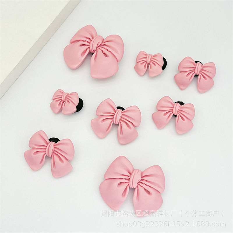 Sz-003 fiocco rosa n.2 bottoni pronto all'uso