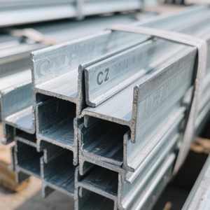 Soğuk haddelenmiş Z şekli sıcak daldırma galvanizli hafif profil çelik yapı boyutu ISO ile özel Z kanal çelik Pur - Product Image 5