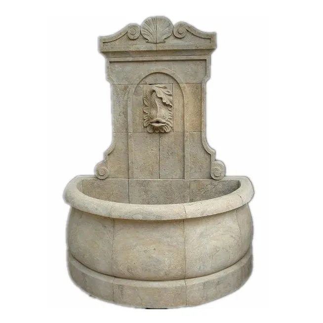Estatua de mármol antiguo para pared, fuente de agua, gran oferta