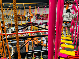 Cao độ cao trò chơi tùy chỉnh sân chơi trong nhà dây tất nhiên thiết bị vui chơi giải trí công viên - Product Image 6