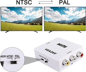 HD 1080P Audio Video Converter PC <strong>to</strong> TV with USB Power Cable <strong>VGA</strong> <strong>to</strong> AV <strong>RCA</strong> Composite Converter Adapter Box - Product Image 5