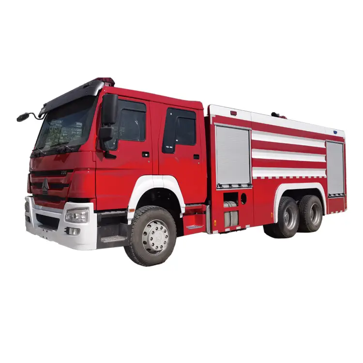 Sinotruk HOWO 6*4 340HP 14000L Caminhão de combate a incêndio de espuma de água Caminhão de resgate de motor de incêndio